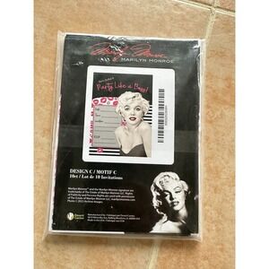 Marilyn Monroe "Party Like a Boss ! " Invitations 1‎ pack - 10 pieces